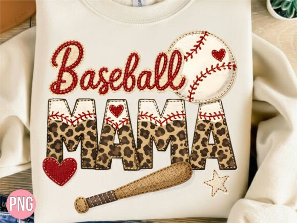 Baseball Mama Leopard PNG: Style Meets Sport
