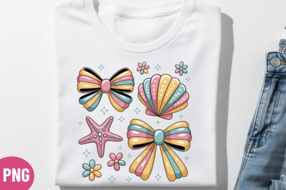 Colorful Beach Bow Summer T-shirt PNG: Elevating Digital Sublimation Design