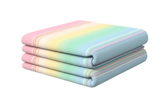 Colorful Towel PNG for Pool Party Designs