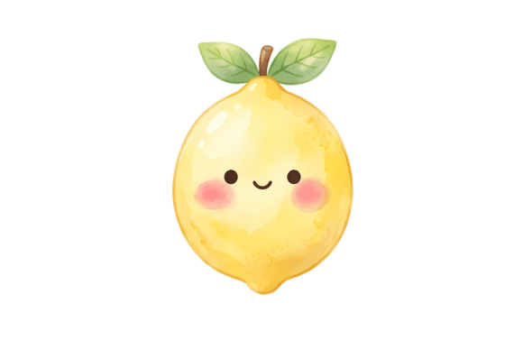 Cute Lemon PNG Cut File for DIY Projects