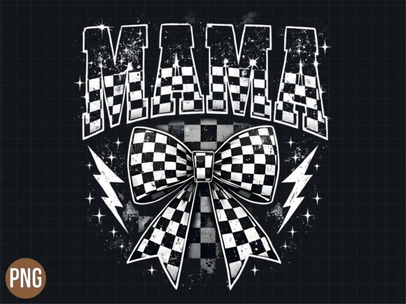 Evaluating the Mama Racing Bow Coquette Checkered PNG for Creative Projects