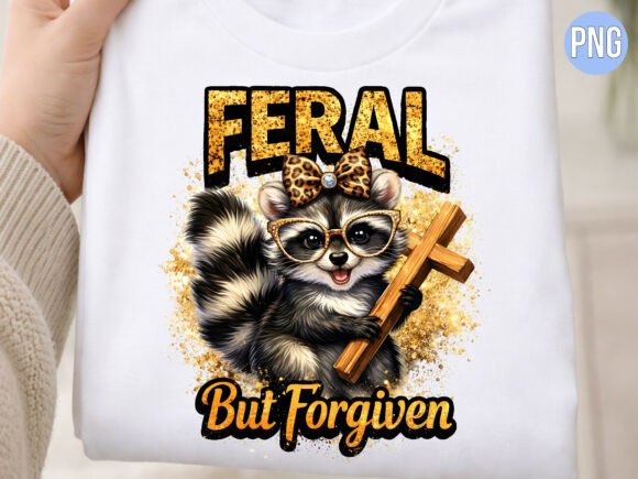 Feral but Forgiven Raccoon Cross PNG: A Guide to Using This Unique Digital Design