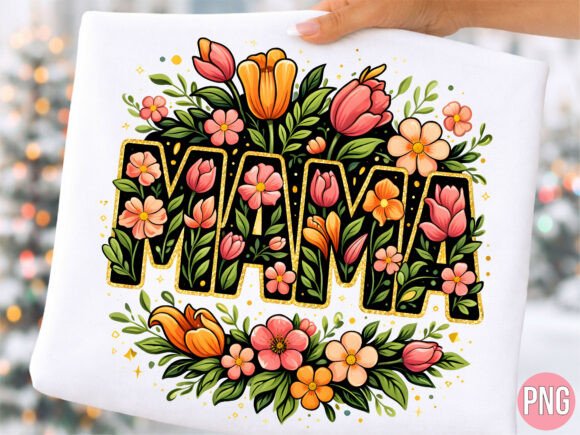 Floral Mama Spring PNG for T-Shirts