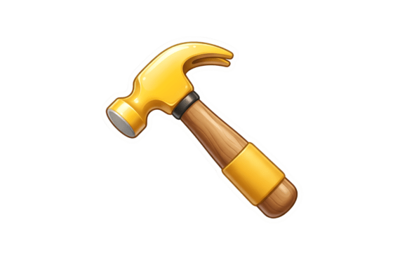 Hammer PNG for Construction Party Designs