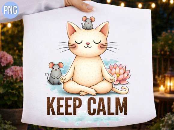 Keep Calm Meditating Yoga Cat Art PNG: A Practical Guide for Creators