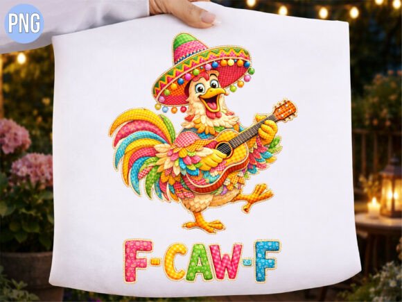 Mexican Rooster Guitar Sombrero PNG: Elevating Your Creative Projects with Authentic Flair
