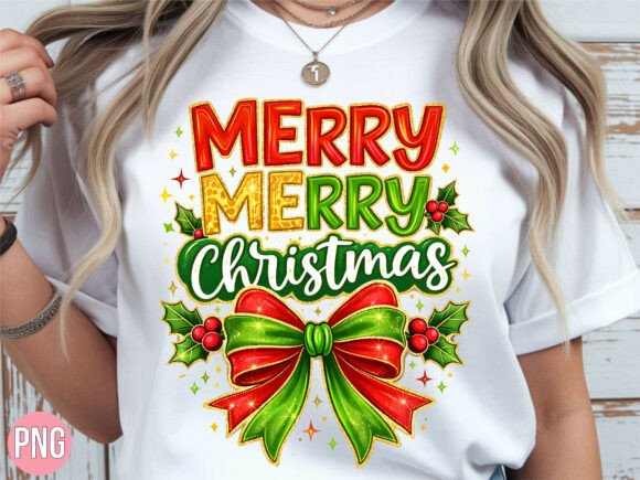 Red Green Merry Christmas Bow PNG