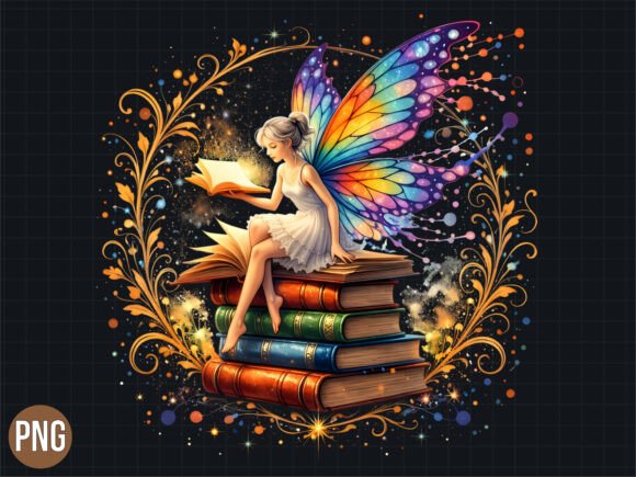 Unlocking Creativity with the Fantasy Magical Fairy Book Reader PNG