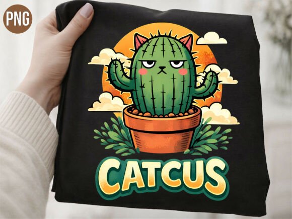 Unlocking the Charm of Catcus Grumpy Cactus Cat Retro PNG for Modern Creators